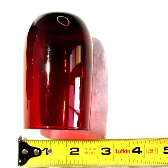 Ruby Rolly Polly 7 Red Juice Glasses Anchor Hocking 6 oz Retro MCM - Picture 6 of 6